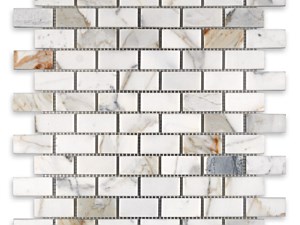 Calacatta Gold Marble Brick 1 X 2 Polished or Honed